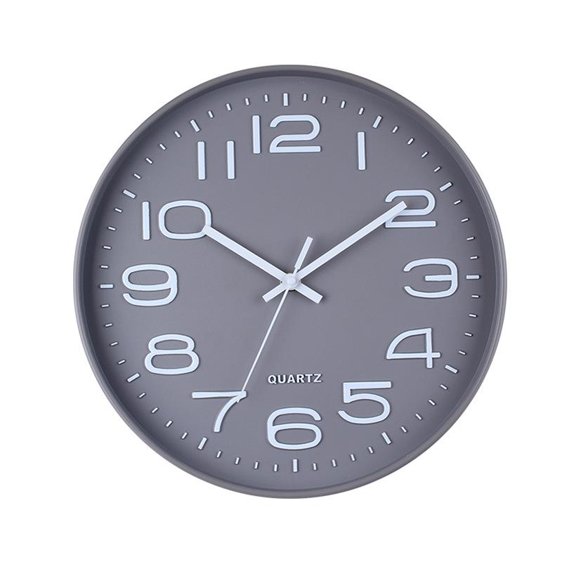 12-дюймовые электронные бесшумные 3D трехмерные часы с шрифтом, сканирующие секунды по времени, четкий шрифт, настенные часы, модные кварцевые часы в стиле легкой роскоши