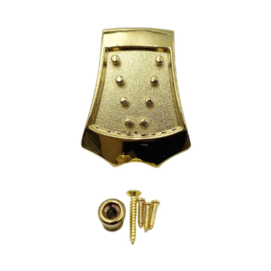 Mandolin Tailpiece Sturdy Replacement with 4 Mounting Screws Tailpiece Mandolins Part Replacement for 8 String Mandolins Guitar