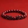 Chinese Cinnabar Peace Gourd Jade Bracelet Ladies Girl Delicate Elegant Lucky Red Bracelets Fashion Jewelry Accessories