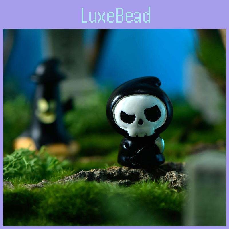 Смоляные миниатюры на Хэллоуин для DIY аксессуаров для хрустального шара, очаровательный прозрачный декор в виде привидения и тыквы