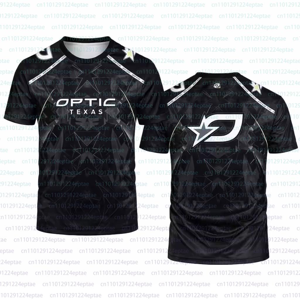Команда Esports Club 2026 OpTic TEXAS New Jersey CDL Игровая форма Удобная 3D-печатная футболка Мужская Модная Фанатская одежда