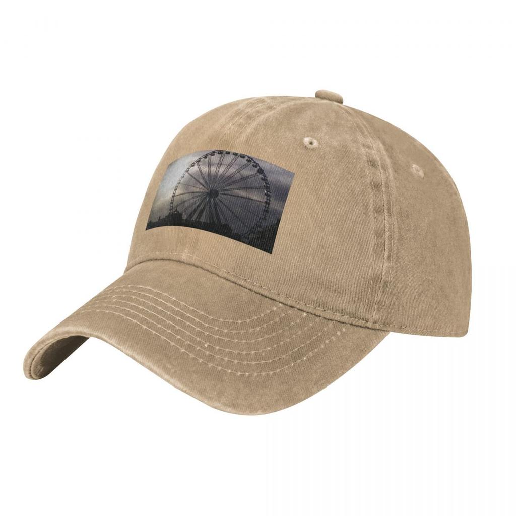 Ferris Wheel In Torquay Devon Baseball Cap Beach Anime sailor cap for Unisex Luxury Brand Unisexs Tennis Womens