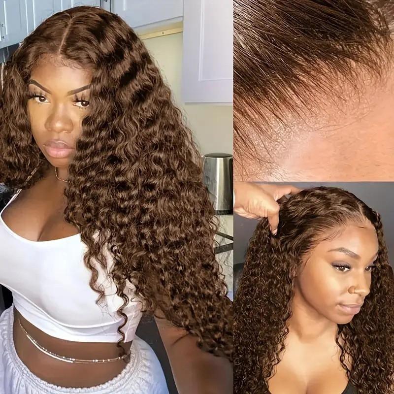 Lace Front Wig With Curly Long Hair Synthetic Heat-Resistant Women Natural Look Any Face Shape