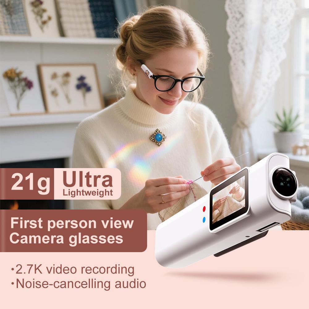 Очки с экшн-камерой Высокое разрешение 2.7K Wi-Fi Соединение Уличная Портативная Спортивная DV Наголовный Рекордер