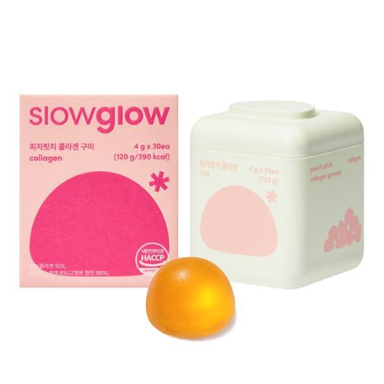 Slow Glow Peach Peach коллагеновые жевательные конфеты 30 жевательных конфет (стоимость 15 дней)