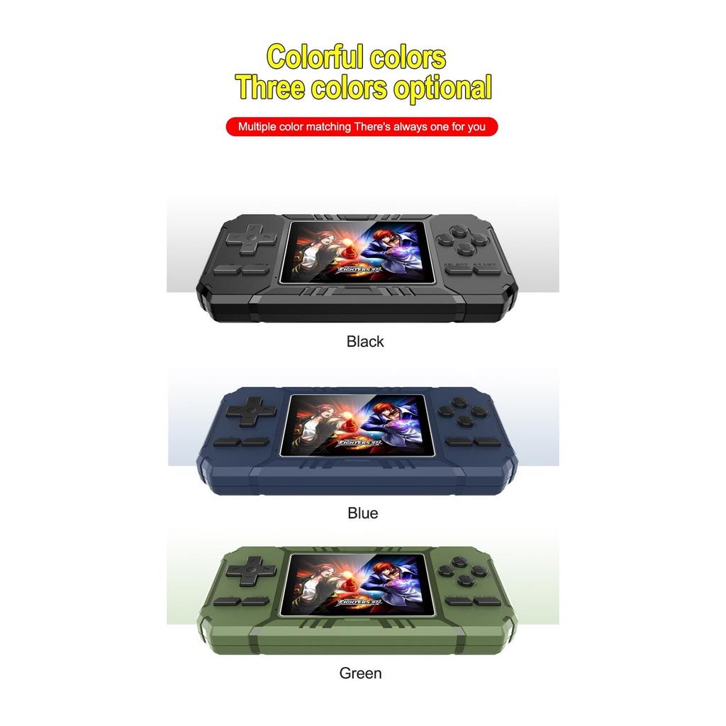 Портативные игровые плееры, ретро мини-консоль, 8-битный 3,0-дюймовый цветной ЖК-экран, встроенный 520 игр, портативный