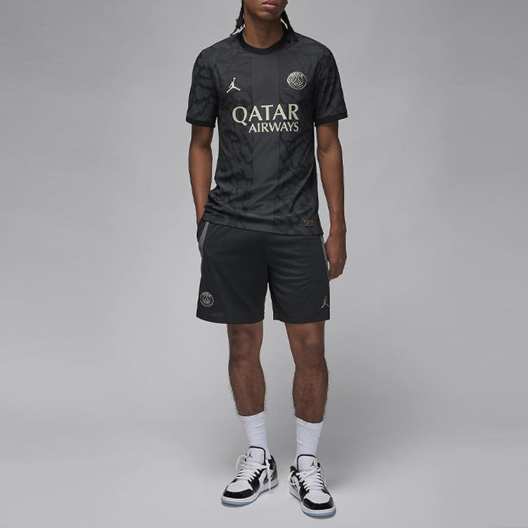 Jordan Джерси X PSG Paris Saint-Germain Third Away ADV Match 23/24 сезона с принтом логотипа Dri-FIT с коротким рукавом DX9759-069