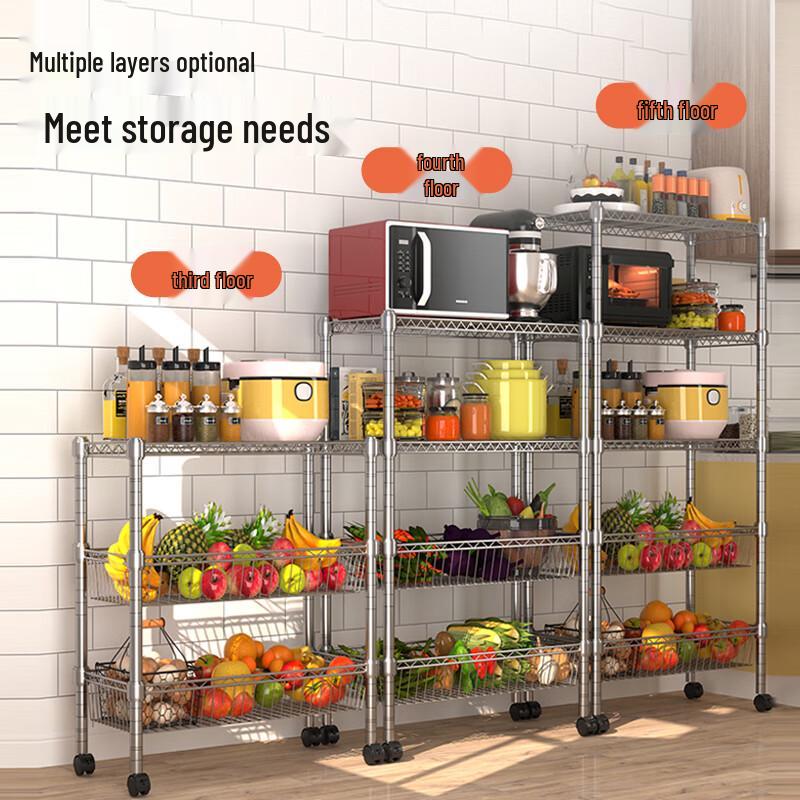 Nordic Style Multi-Tier Kitchen Storage Rack