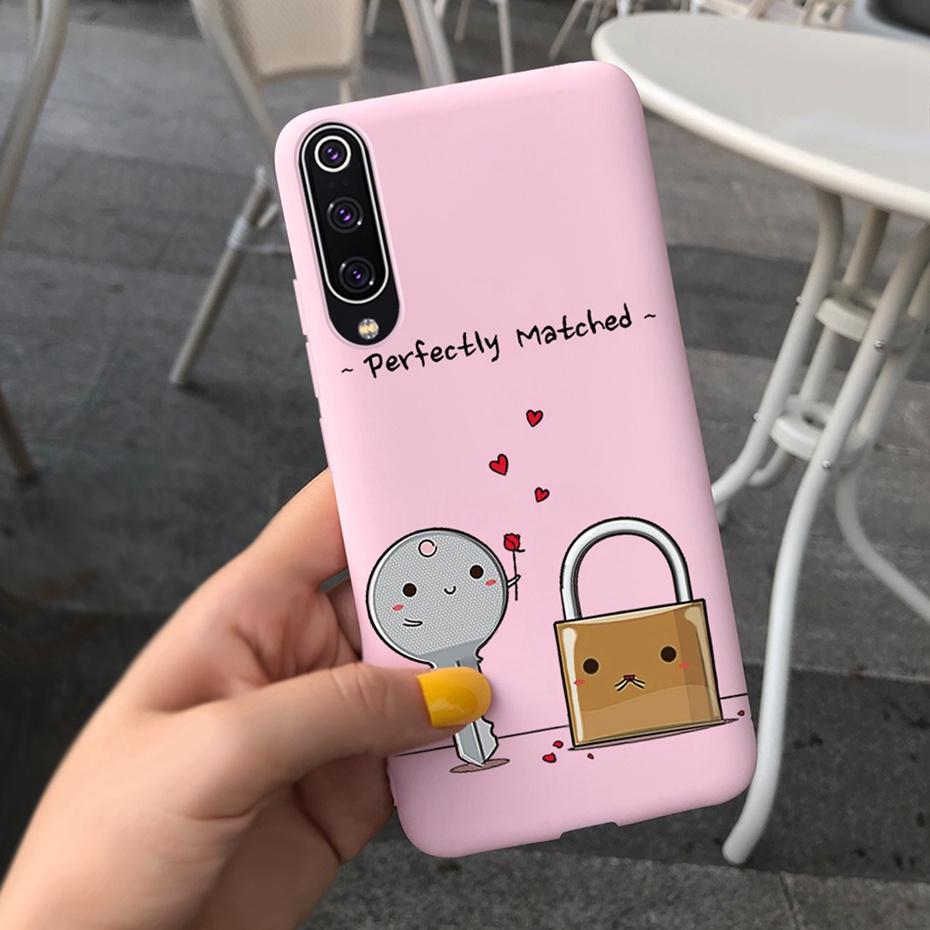 Phone Case For Xiaomi Mi 9 Lite Case Cute Silicone Back Cover For Xiaomi Mi 9 SE Mi9 9SE Mi9lite Phone Shell Soft TPU Bumper
