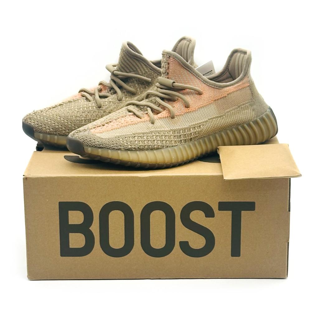 FZ5240 Adidas Yeezy Boost 350 V2 Песочный, Серо-коричневый, Бежевый, Оранжевый