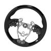 Gun Grip Steering Wheel for 50 Series Piano Black Perforated Prius Exclusive Prius, Leather,