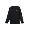 Футболка Pro Dri-Fit Logo Patchwork Slim Fit с длинным рукавом для мужчин, черная DD1980-010