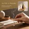 3 Pieces Water Drop Shape Incense Holder Burner Mini Brass Incense Holder  Home Decoration