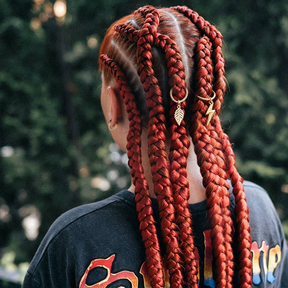 217Pcs Hair Braiding Hollow Out Hair Ring Metal Cuff Clips Hair Braid Tubes Hair Jewelry