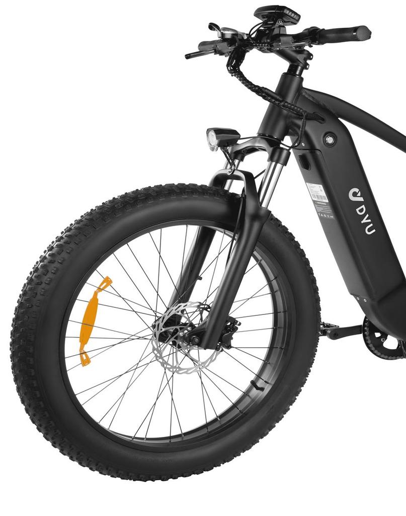 DYU KING 750 48V 750W Electric Bike - 110km Pedal Assist, 45km/h Speed & 25" All-Terrain Wheels