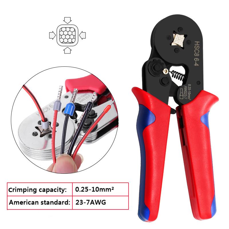 Набор инструментов для обжима наконечников, набор наконечников для проводов с 1200 шт. обжимных клещей, набор инструментов с саморегулирующимся храповым механизмом