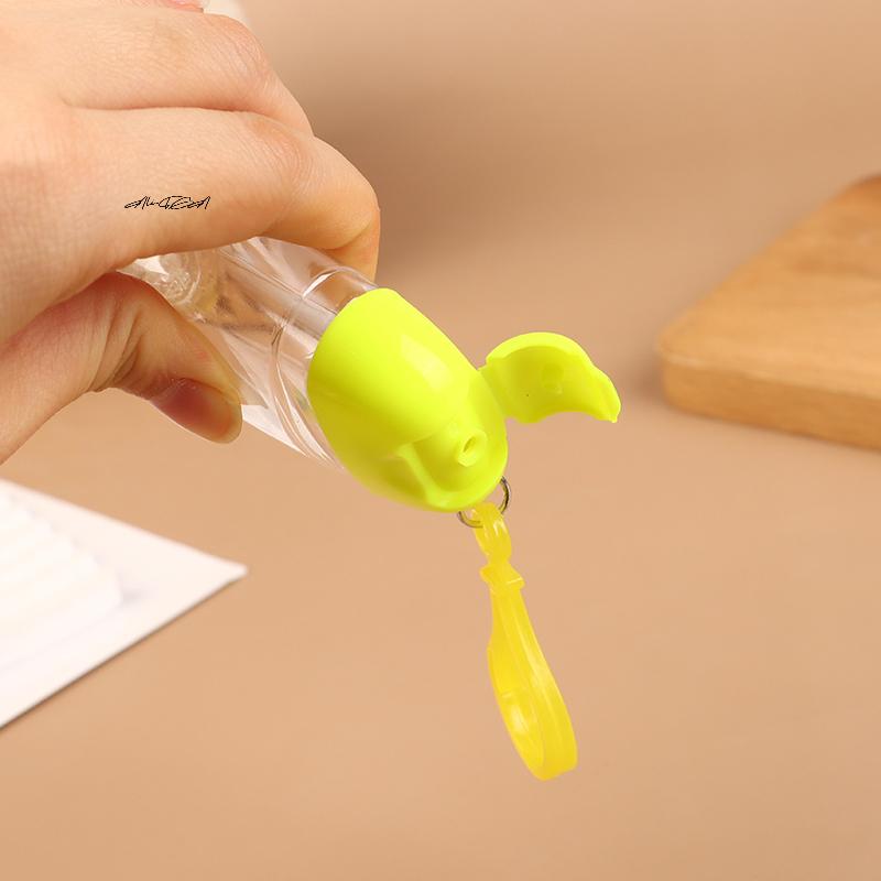 30ml Portable Hand Sanitizer Bottle with Hook Refillable Mini Cosmetics Alcohol Container Outdoor Soap Dispenser
