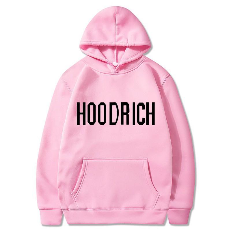Свободная повседневная спортивная толстовка с капюшоном и принтом букв Hoodrich