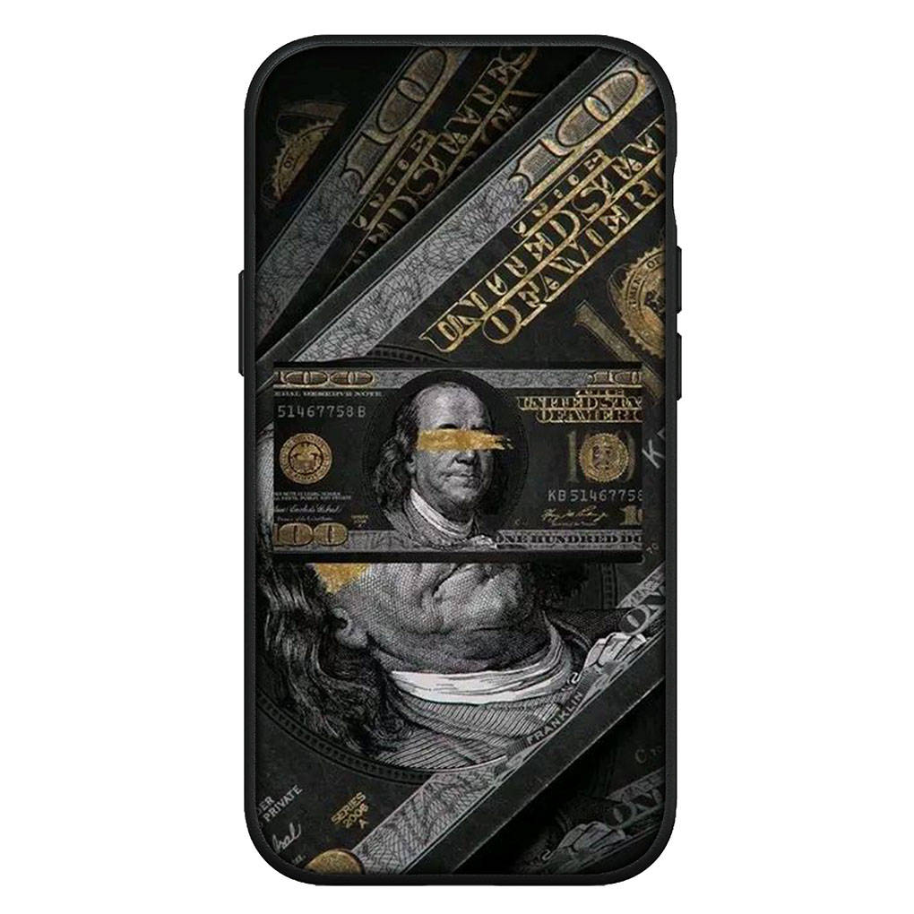 Чехол для iPhone 16 15 Xiaomi Redmi Note 14 13 12 11 Pro Max X 8 9 16e Samsung Galaxy S25 S24 S23 Moto G85 OPPO Huawei Money 100 Dollars 1 Phone Case