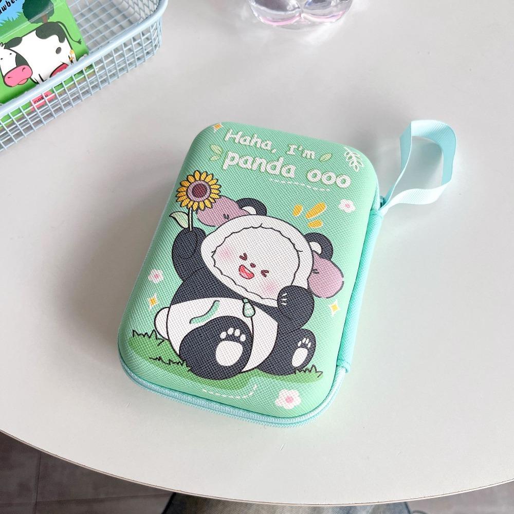 PU коробка для хранения кабеля данных прямоугольный чехол для хранения наушников для путешествий