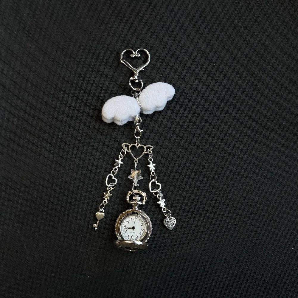 Модный Стиль Полый Сердечный Карманный Часовой Брелок Дизайн Подвеска Украшение Стимпанк Часы Пара