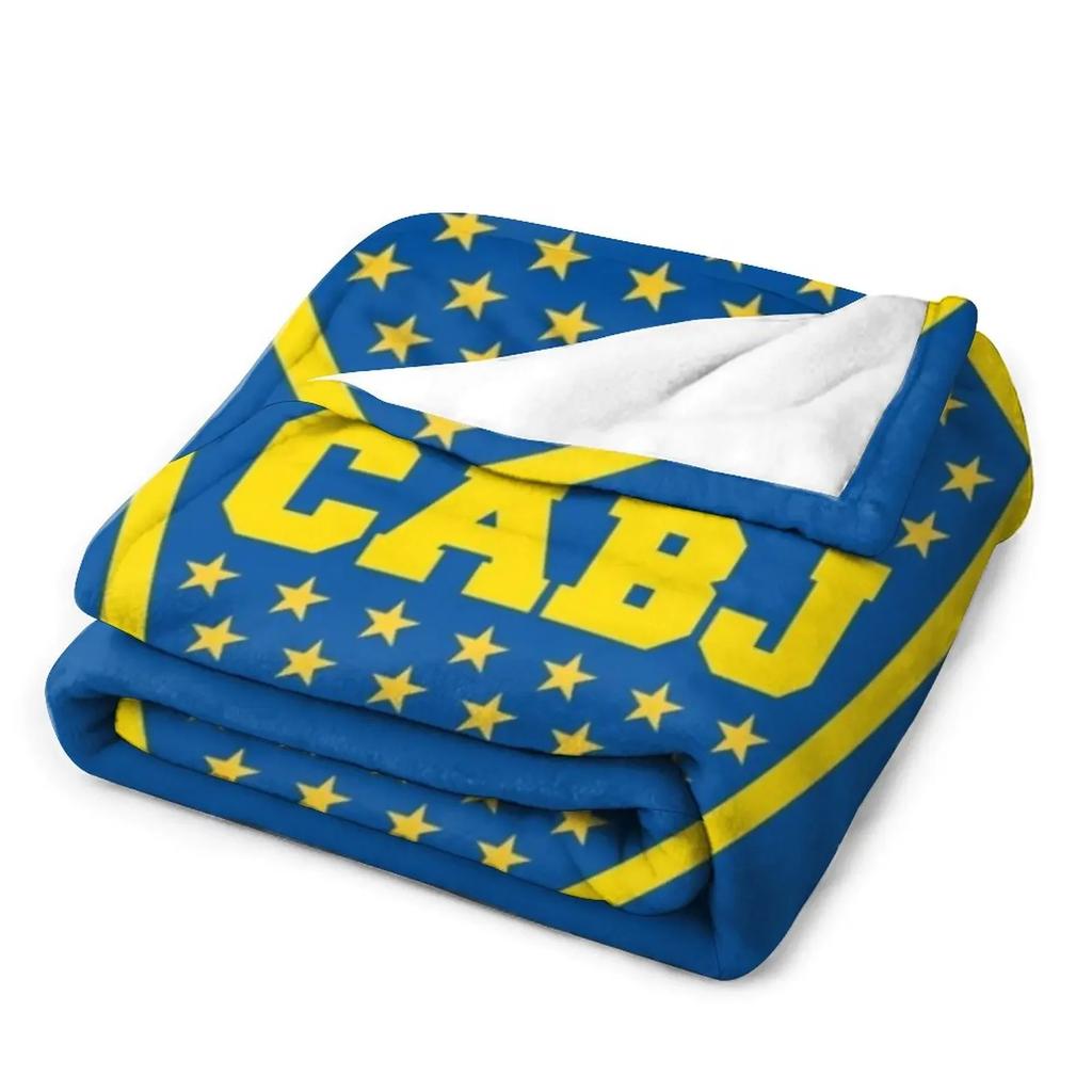 Плед Boca Juniors CABJ Плед для дивана Пушистые мягкие пледы Покрывала для кровати Милый плед Клетка