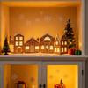 DIY Foldable Christmas Gingerbread House Cardboard Kit with LED Light Make A Gingerbread House Craft Kit for Home Kitchen Cabinet Christmas Decoration