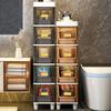 Bathroom Storage Cabinet 3/4/5/6 Tier Waterproof Bathroom Organizer Shelves Narrow Toilet Storage Cabinet for Corner