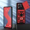 KEYSION Shockproof Case for Redmi Note 14 Pro + 5G 14 5G Slide Camera Protection Ring Stand Phone Back Cover for Xiaomi POCO X7