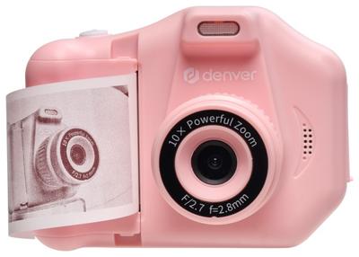 DENVER KPC-1370P - Детский фотоаппарат с термопринтером, розовый, Denver