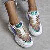 European American Sequin Sports Shoes 2024 New Comfortable and Breathable Platform Vulcanized Casual Shoes Zapatillas De Deporte