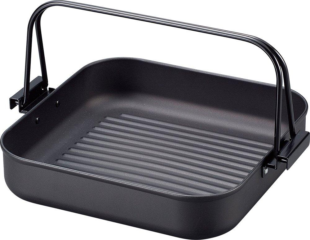 Wahei Freiz Iron Grilling and Sukiyaki Pot, 26 x 26 cm, Square, Gas Stove Only, Saishokuan SM-8557