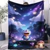 Doraemon Spring Outing Printed Blanket For Office Travel Comfort Leisure Camp Travel Multifunctional Universal Blanket Fan Gift