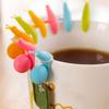 5Pcs/Set  Cute Snail Shape Silicone Tea Bag Clips Holder Tableware Tea Pot Decoration Drinkware