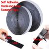 5M/Roll Self Adhesive Hook and Loop Fastener Tape Nylon Strong Back Sticky Hook Strips Mounting Loop Tape for DIY Craft Home
