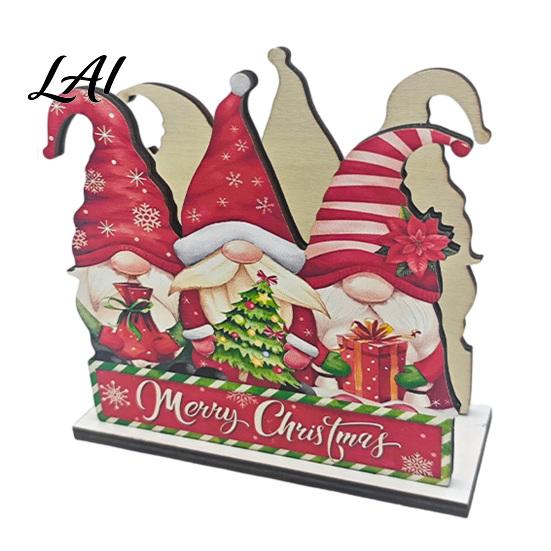 Functional Wooden Art Decor Christmas Theme Napkin Holder Decorative Holiday Paper Towel Stand Table Centerpiece Decoration HD UV Printing Organizer