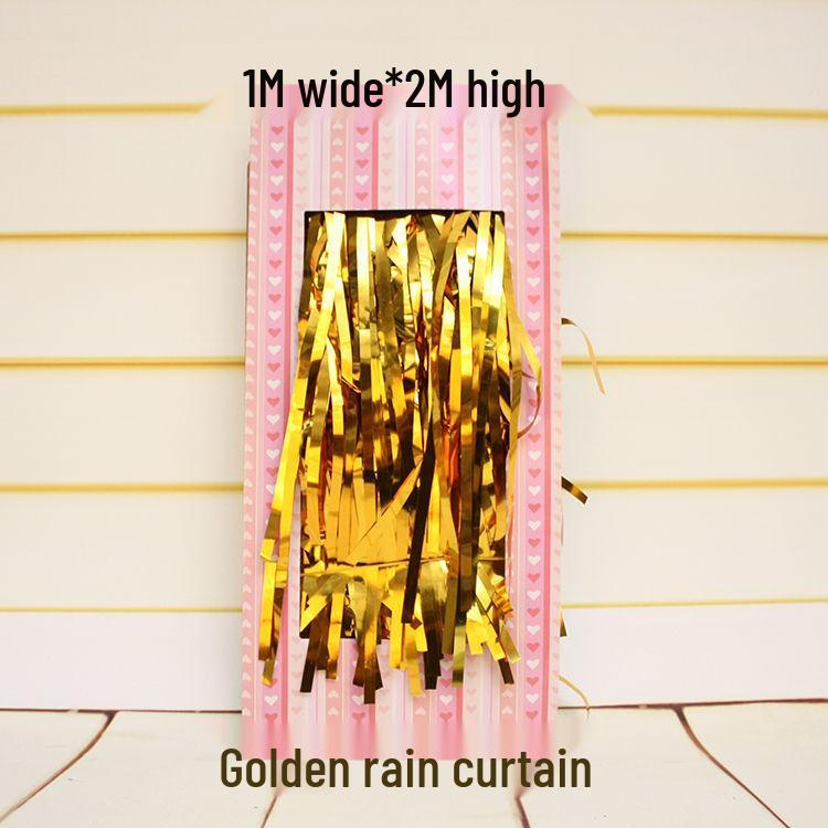 Лазерный фон с бахромой и мишура для украшения вечеринки или мероприятия