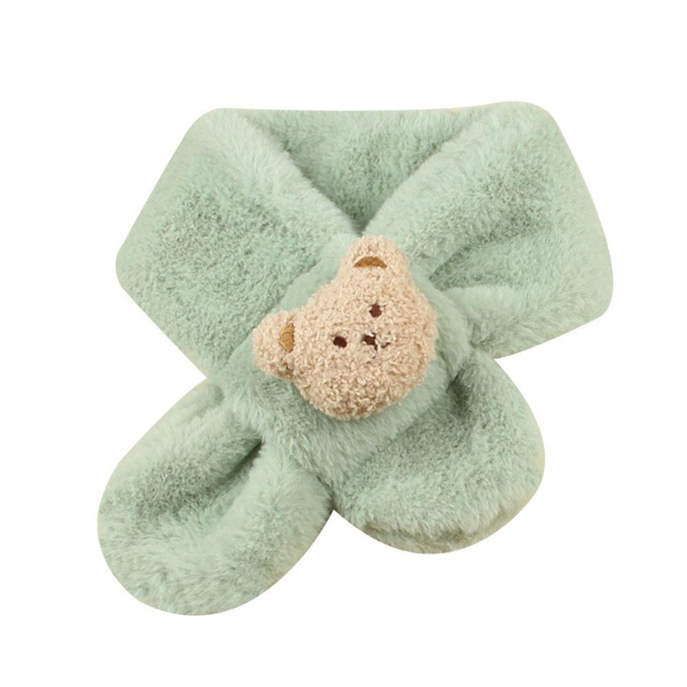 Plush Neck Warmer Thick Plush Scarf Fashion Baby Shawls Baby Boys Girls