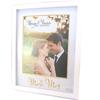 [P4196] - Белая фоторамка «Романтика» (Мистер и Миссис) - 20x25 см