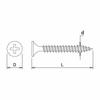 DAIDOHANT Lightweight Ceiling Screws, Nickel Plated (Nominal Diameter D) 3.5 X Length L 41mm (Flexible Head), Iron/Nickel Plated (Pack of 109) 1017431