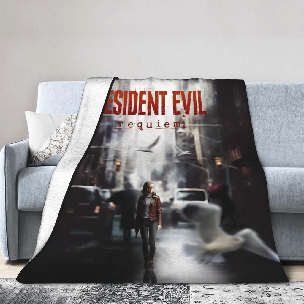 Super Soft Residents Evils 9 Throw Fashion Blanket Premium Flannel Fleece Lightweight Games Bed Fashion Blanket Warm Plush Bedspread All Se