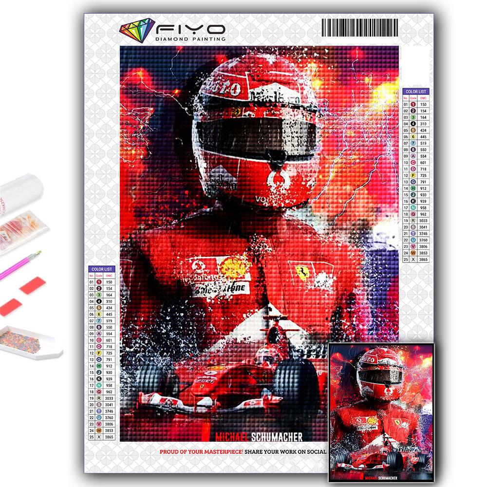 5D DIY Алмазная картина F1 Гонщик Вышивка крестиком Алмазная художественная вышивка Мозаика Домашний деко