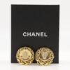 CHANEL Rice motif Earring vintage Plated Gold 50g Women Used