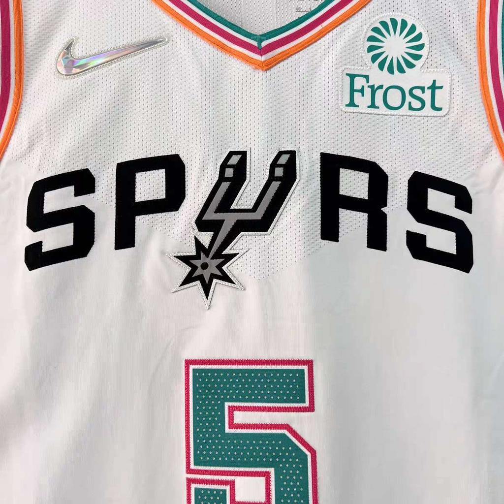Nike Баскетбольная майка без рукавов для мужчин NBA San Antonio Spurs 75th Anniversary City Edition Murray AU Player Version, белая DB3688-100
