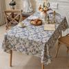 Vintage Rectangle Tablecloth Party Tabletop Decor Wedding Table Cloth Washable Farmhouse Home Luxury Picnic Table Decoration