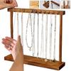 Wooden Jewelry Display Stand Necklace Holder Necklace Hanging Rack Jewelry Organizer  Home Use