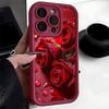 Красная Роза Алмазная Лестница Небесное Око Винная Канавка Чехол для iPhone 15/16/17