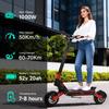 Electric Scooter Gokeep 11" Full Suspension Foldable Electric Scooter 1000W Motor LCD Display 52V 20AH Max Load 120Kg Red F5