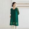 Plara Sheer Flower Pleated Dress Up To 88