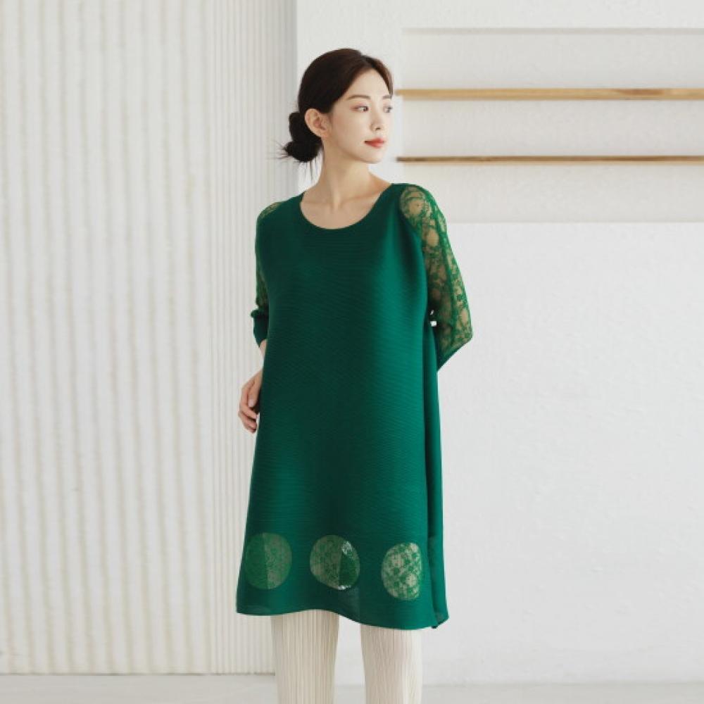 Plara Sheer Flower Pleated Dress Up To 88